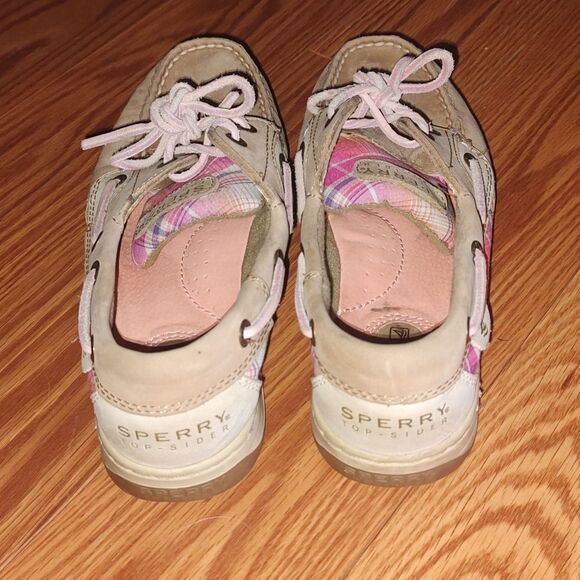 Sperry top sliders pink plaid ladies. Sz 6.5 EUC worn once or twice - Picture 4 of 9